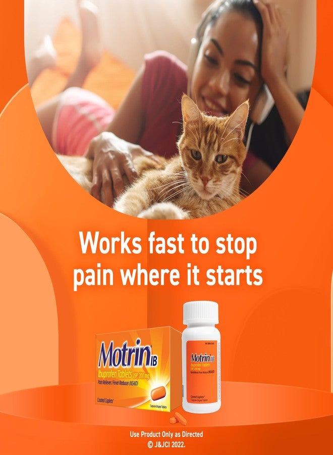 Motrin IB, Ibuprofen 200mg Tablets, NSAID Pain & Fever Reliever for Headache, Backache, Muscular Aches, Arthritis Pain Reliever, 50 Travel Packets of 2, 100 ct - Image 5